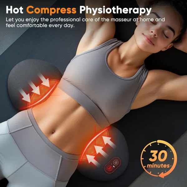 Electric Neck and Lower Back Massage Pillow With Gentle Vibration and Heat Function MH-BY059 photo-5