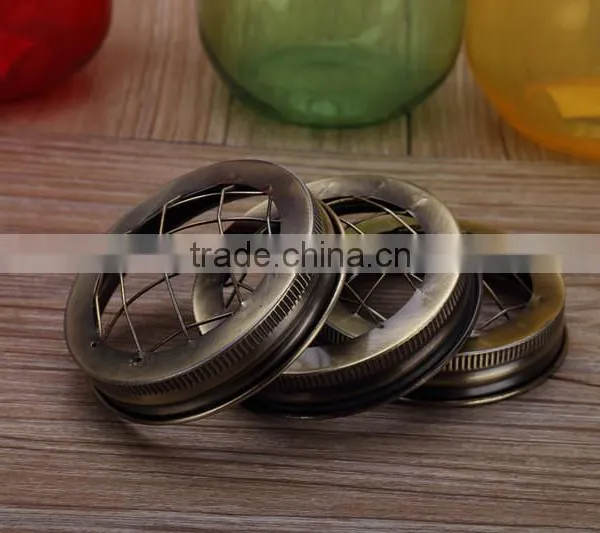 70mm Copper Frog Mouth Lid for Glass Mason Jar photo-2