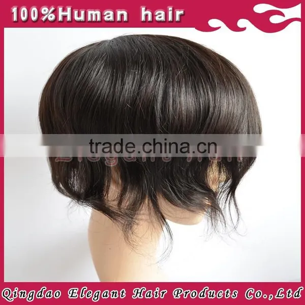 Qingdao Hairpiece Factory Unprocessed Brazilian Virgin Hair Bleach Knots Full Lace Hair Piece Toupee for Black Men photo-6