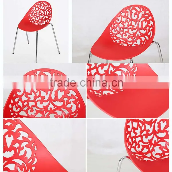 New Product Cheap Hotel Dinning Wedding PP Plastic Hollow Metal Price Steel Banquet Chair Quality Choice photo-6