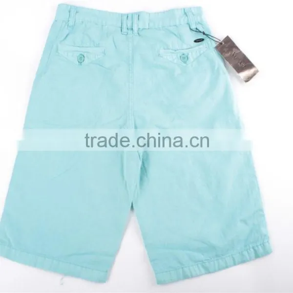 Men 100%cotton Garment Stock Lot Washed Shorts photo-2