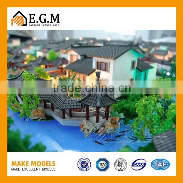 Unique Villa Scale Model With Chinese Ancient Architectural Style for Sale