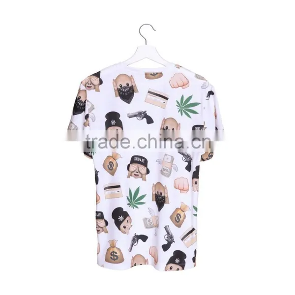 OEM Brand New 3D Print Emoji Gun Latest Women T Shirt photo-3