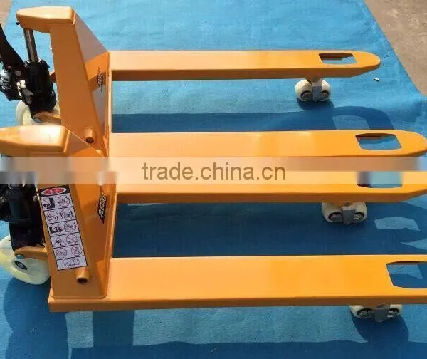 Small Mini Warehouse Equipment 2-3Ton Hand Hydraulic Pallet Truck With Nylon/PU Wheels for Sale photo-4
