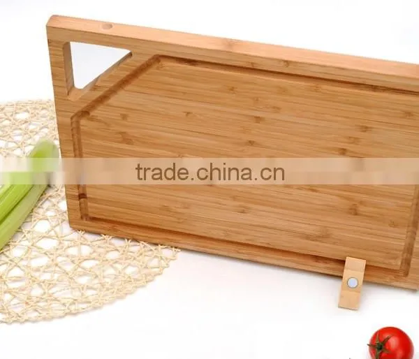 Bamboo Oval Choping Board With Handle photo-6