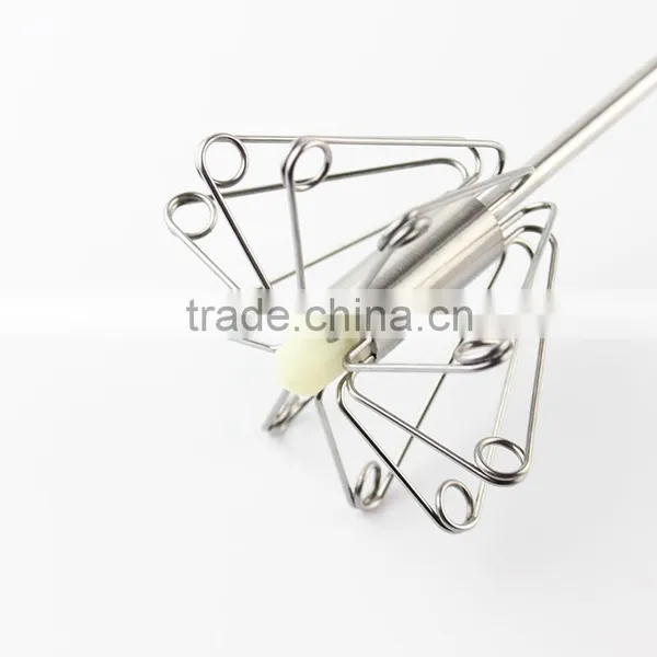 Stainless Steel Egg Whisk as Seen on tv Silicon Egg Whisk Manual Egg Beater photo-2