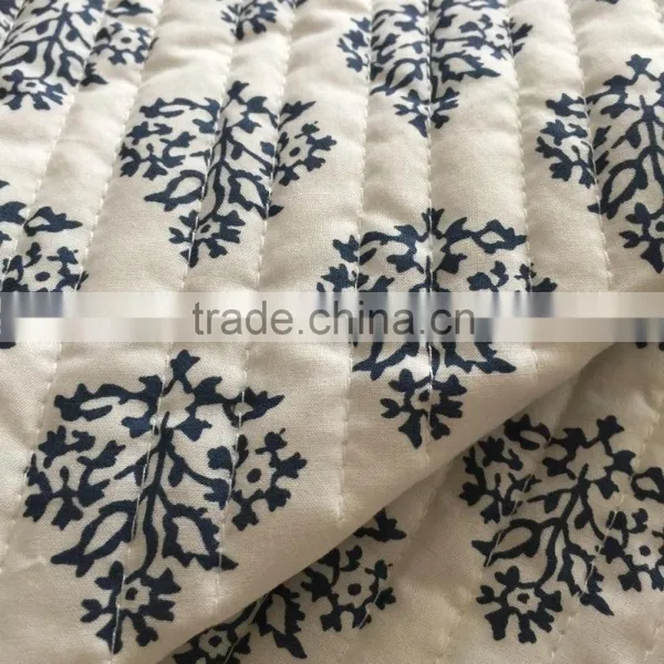 Quilted Fabric, Printed Embroidered Stripe Quilting Fabric,printed Quilted Coat Fabric photo-6
