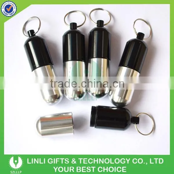 Oem Logo Promotional Gift Metal Pill Box Keyring photo-6