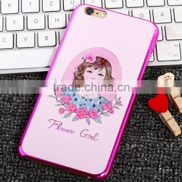 Glasses Cat And Cute Girl Back Cover Case Cheap Price For IPhone 6S photo-2