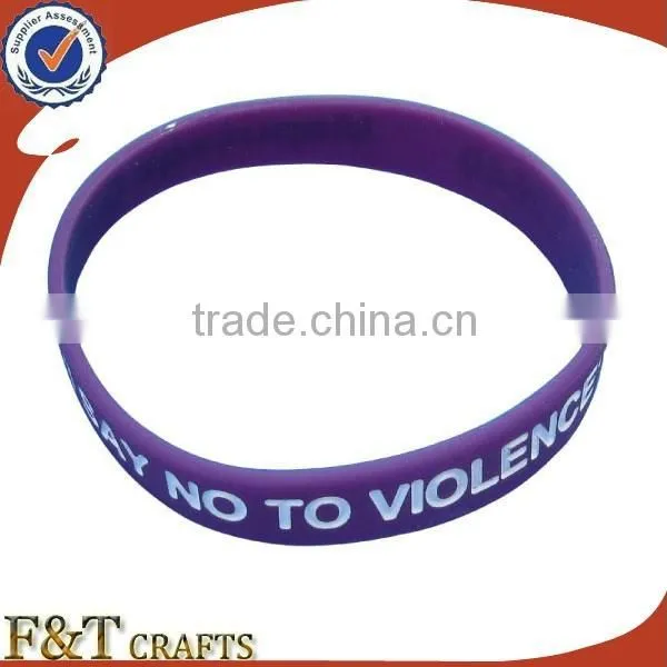 Custom Giveaway Embossed Printed Personalized Soft Silicone Ruler Slap Bracelet Wistbands photo-4