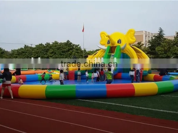 Commercial Giant Inflatable Water Slide With Pool/ Water Park for Sale photo-5