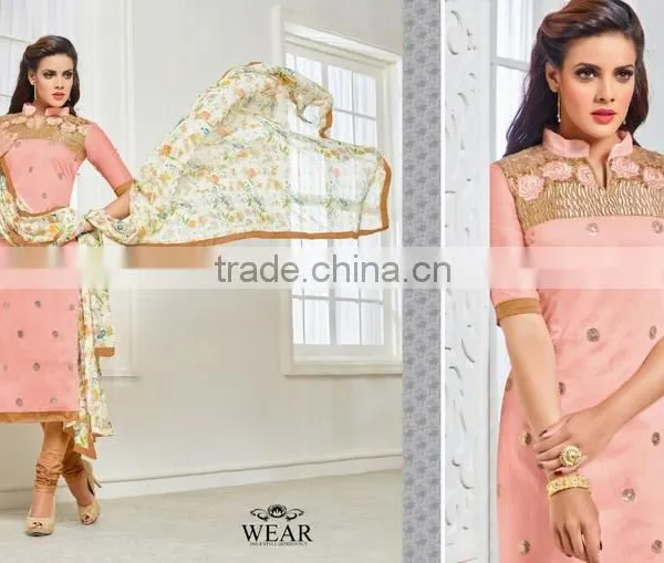 CHANDERI COTTON SALWAR KAMEEZ photo-4