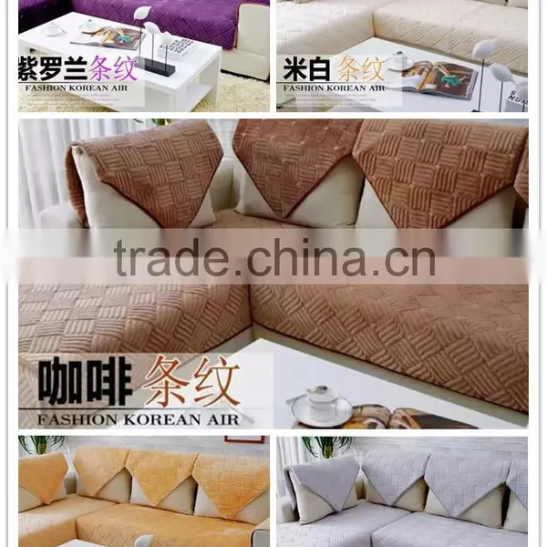 Embroidery Microfleece Sofa Cover photo-6