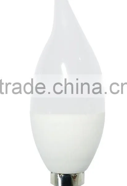 Led Lighting Candle Long Tail With Tail C37 Bulb 6w IC Driver E12 E14 E26 E27 Base CE RoHS Certifications Plastic Plus Aluminium photo-5
