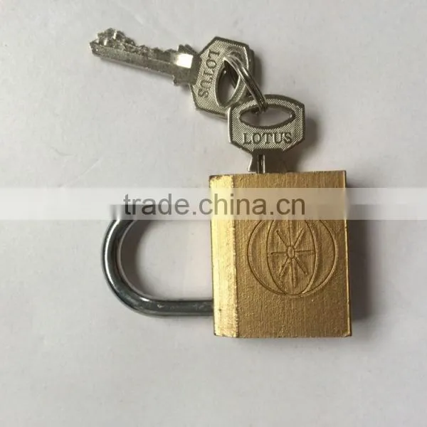 HIGH QUALITY BRASS PLATED STEEL PAD LOCK
