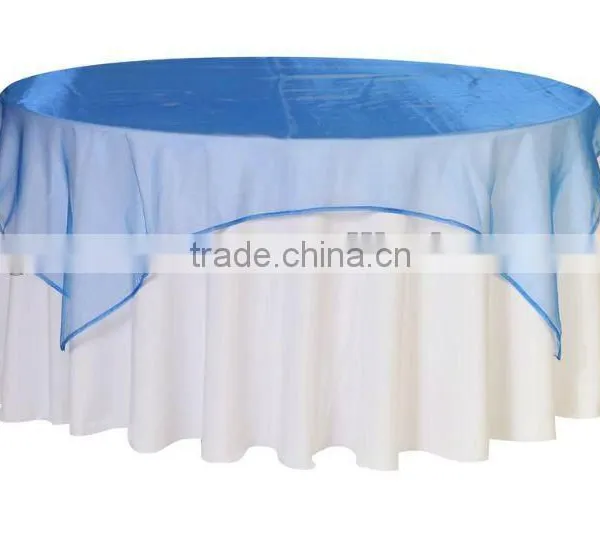 Organza table overlay for weddings