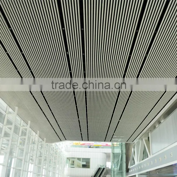 Used In Brasilia International Airport Commercial Suspended Ceiling Aluminum Round Pipe Ceiling photo-6
