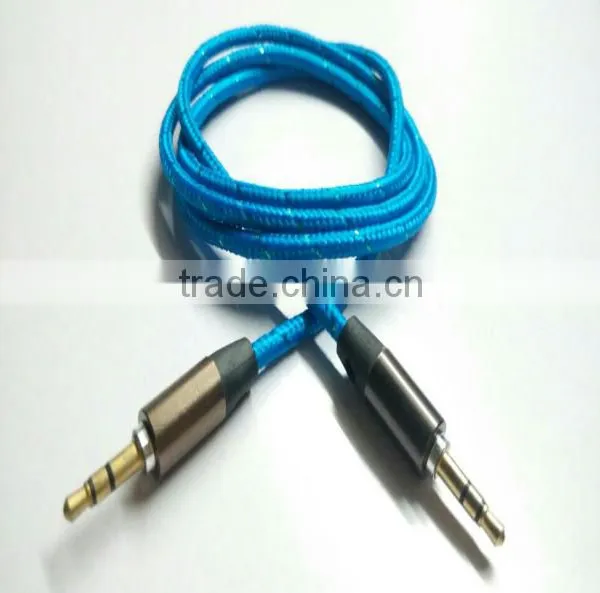 Braided Metal Casing Audio Cable