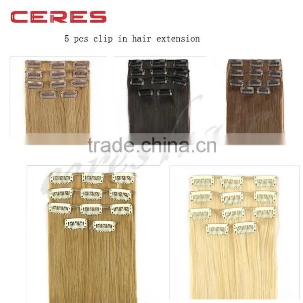 Wholesale Discount 100% Human Remy Cheap Indian Hair Clip in Extensions photo-4