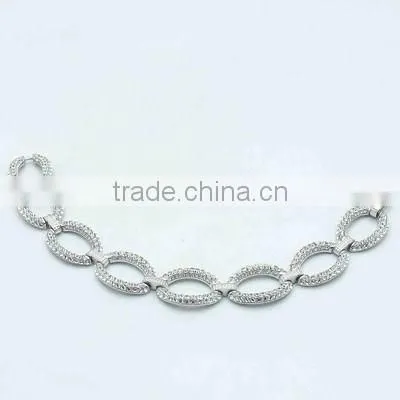 925 Silver Crystal Engagement Full Set Jewellery photo-3