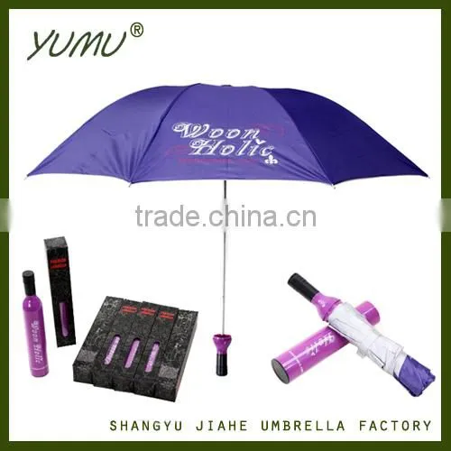 Logo Print Custom Wine Bottle Umbrella photo-4
