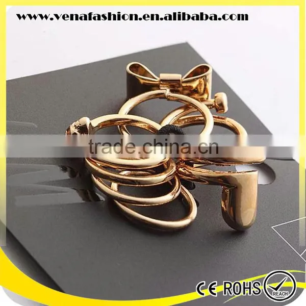 Wonder 7pcs Set Gold Filled Settings Models Ring for Women Quality Choice photo-6