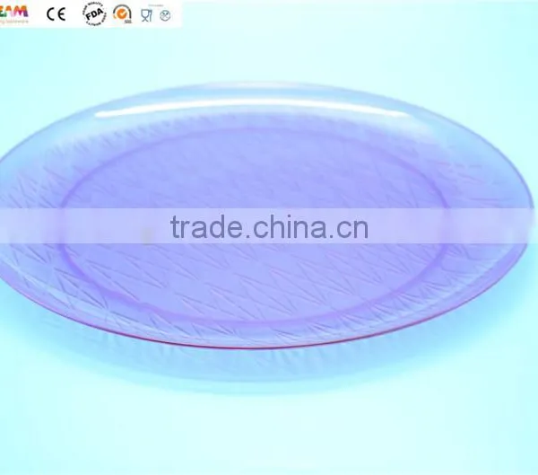 14" Plastic Round Food Tray