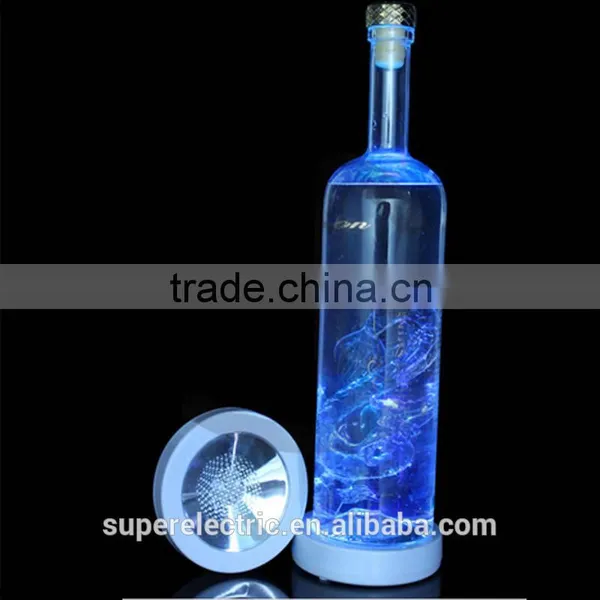 New Party Club Bars Cool Change Color Luminous LED Light Bottle Cup Mat Coaster photo-2