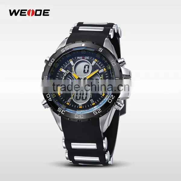 2015 LCD Men Watch White Quartz Sport Wrist Watch Digital Date Day Alarm Dual Time Quartz Timepiece photo-2