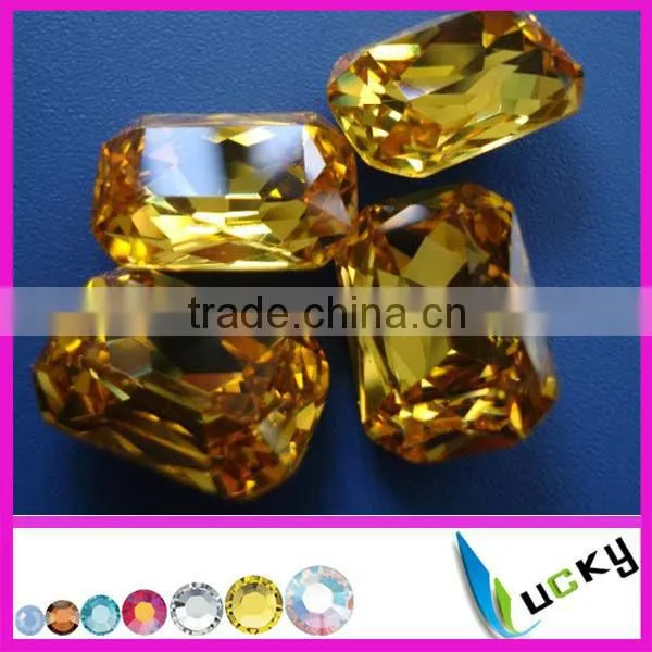 Point Back Rectangle Shape Fancy Crystal, Jewelry Crystal