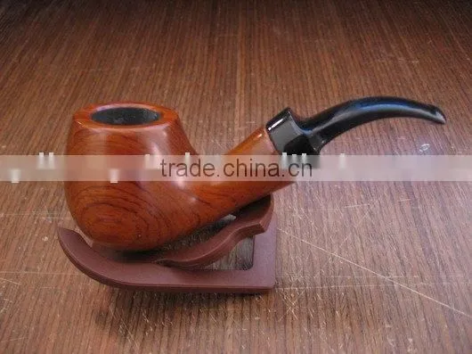 Curved Wood Tobacco Pipe VEH-02806