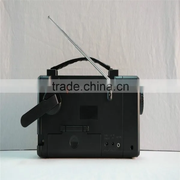 Portable With Muilti-band 2015 Hot Sale Solar Dynamo Radio Solar Powered Flashlight Radio photo-2