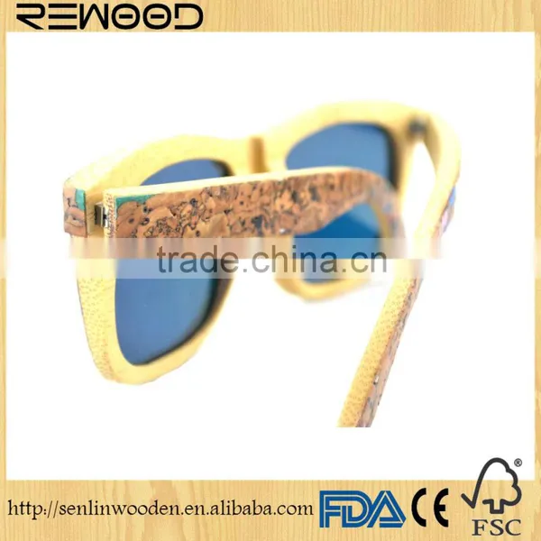 Wholesale Cork Wood Optical Frame Sunglasses Manufacturers Wooden Sunglasses Custom Logo photo-4