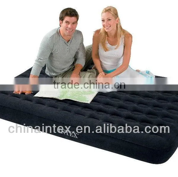 Intex 66724 Single Luxury Honeycomb Inflatable Mattress Air Bed