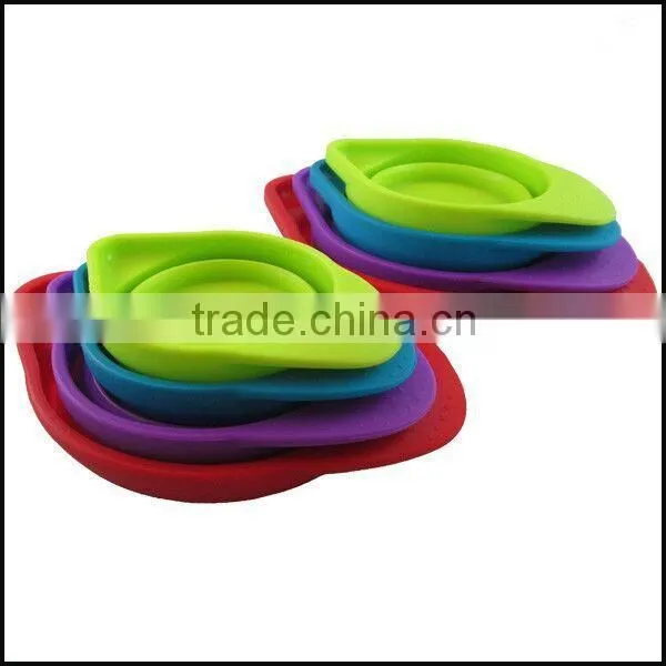 Collapsible Silicone Measuring Cups for Four Volume photo-6