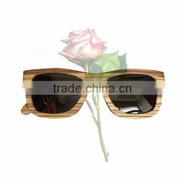 Comfortable Handmade Okay Zebra Wood Sunglasses photo-2