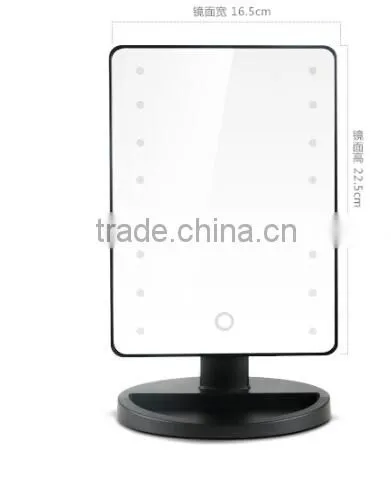 Touch Sensor Desktop Led Makeup Mirror / Makeup Mirror With Lights / LED Comestic Mirror photo-2
