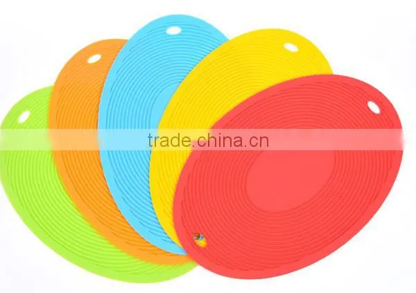 Colorful Round Non-Slip Heat Resistant Mat Coaster Cushion Placemat Kitchen Ware photo-4