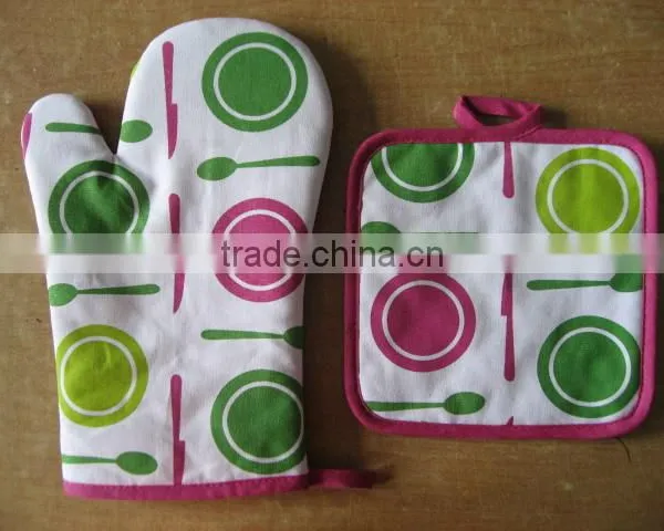 Kitchen Textile Pigment Printing Pot Holder and Oven Mitten Wholesale China Supplier photo-2