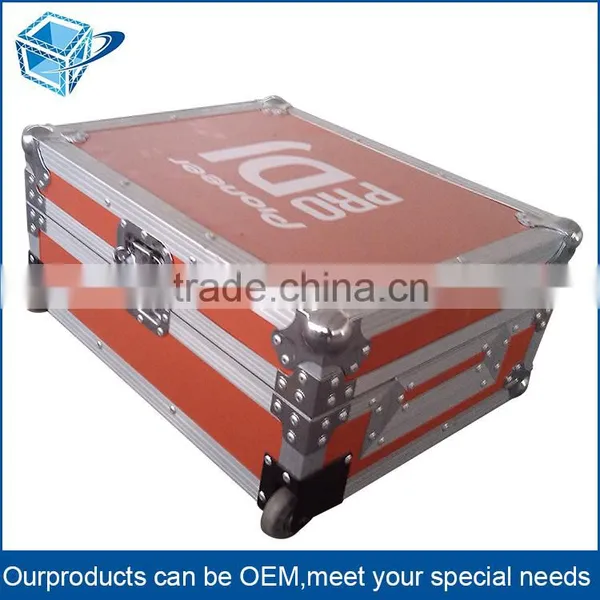 Small MOQ 1 pc Customized Outdoor Aluminum Profile Wooden Flight Case With Wheels photo-2