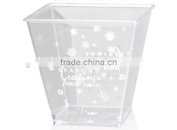 CH40-7271 Food Service Disposable Transparent Plastic Cup Box Dessert Container photo-3