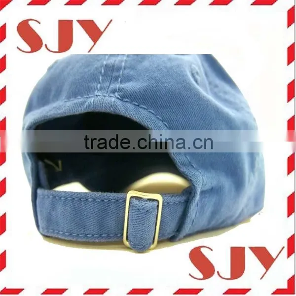 Navy Blue Animal Embroidery 6 Panels Low Profile Unstructured Baseball Cap photo-4