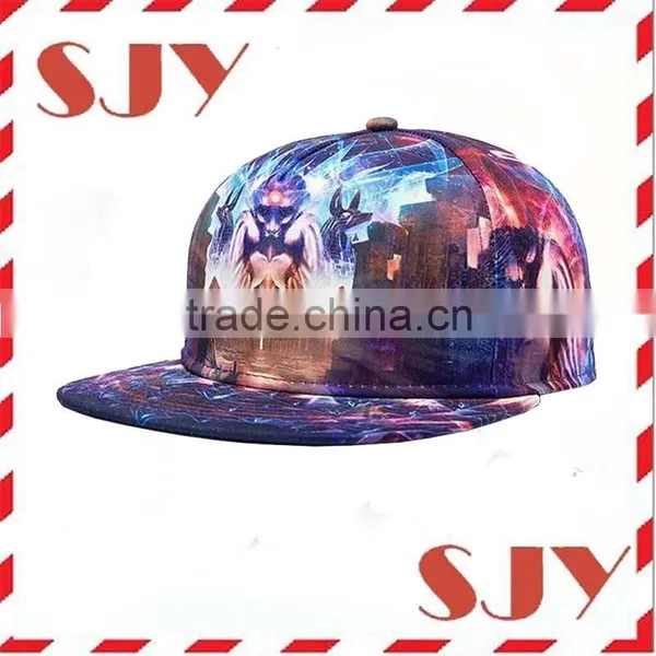 Men Hip Hop All Over 3D Print Flat Panel Flex Fit Snapback Trucker Cap Hat photo-2