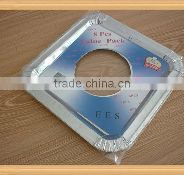 Clean Aluminum Foil Square Gas Burner photo-3