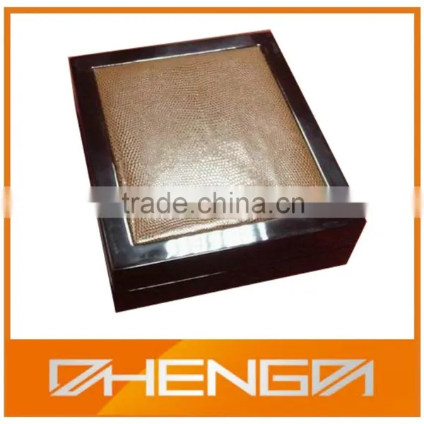Custom Make Matte Wooden Tea Chest Box With Compartments photo-3