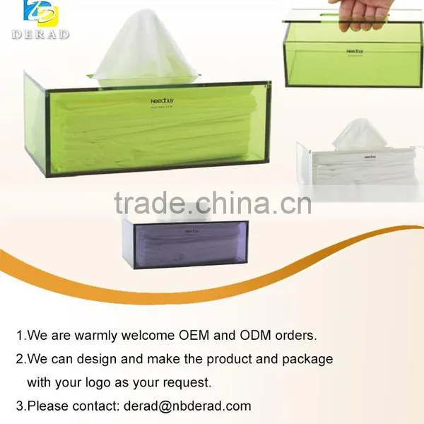 Acrylic Transparent Tissue Box Tissue Holder photo-2
