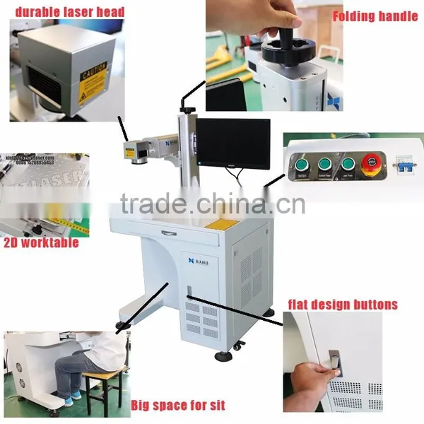 1mm Gold Silver Laser Cutting Machine | 30W 50W Fiber Laser Marking Machine photo-2