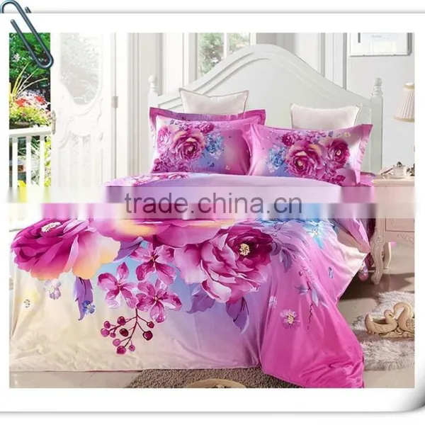 100% Polyester Fabric 2016 Bright Colors Flowers Fabric Brushed Soft Fabric of China photo-6