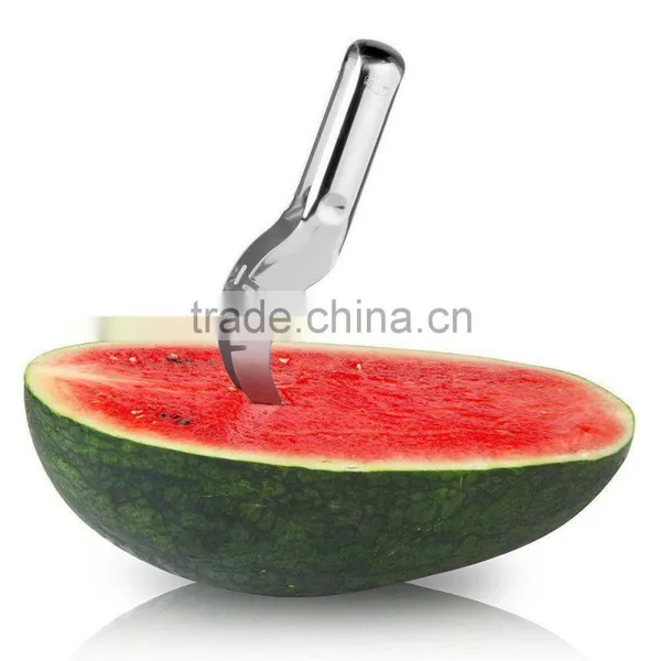 Watermelon Slicer Cutter Server Corer Scoop Stainless Steel Tool Utensils Slice photo-2