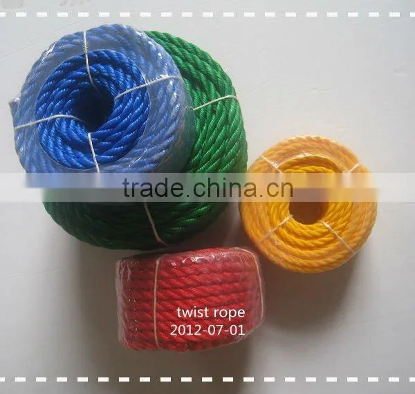3 Strands Twist Polypropylene Rope